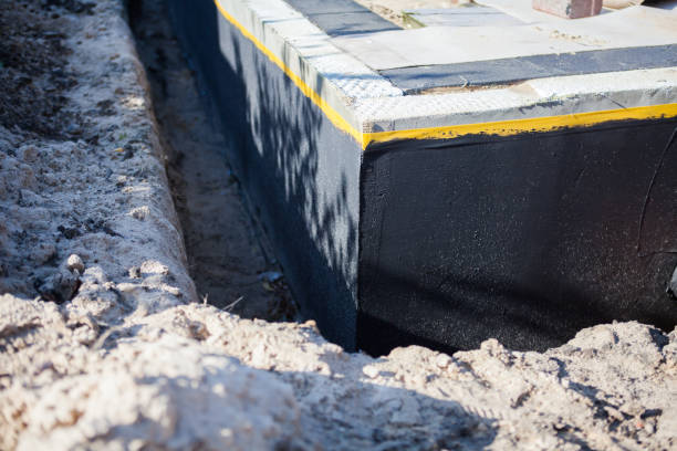 Residential Basement Waterproofing installation at a Lyons, IN home by SJ Waterproofing Pros